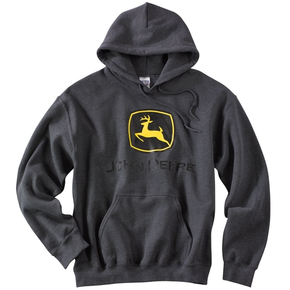 Gildan Wmns SP Gray John Deere Hoodie - Picture 2 of 6
